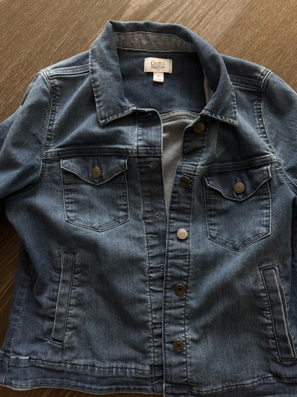 croft & barrow Women's Medium Blue Denim Jacket